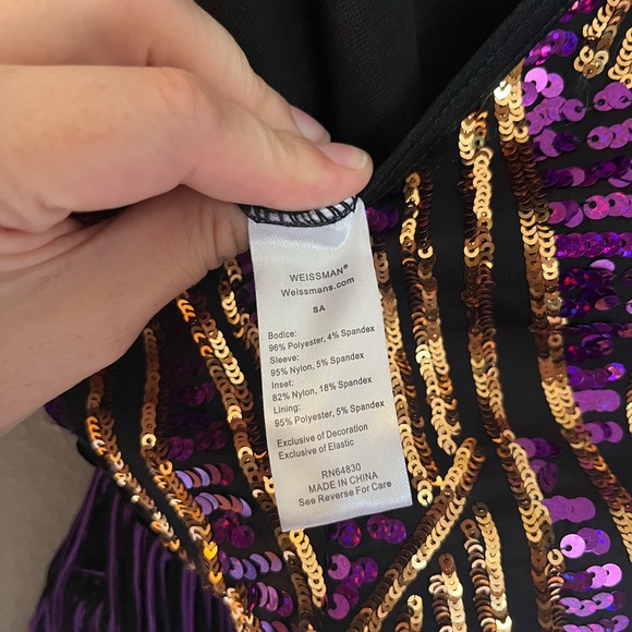 Weissman Purple Dance Costume - Picture 4 of 4